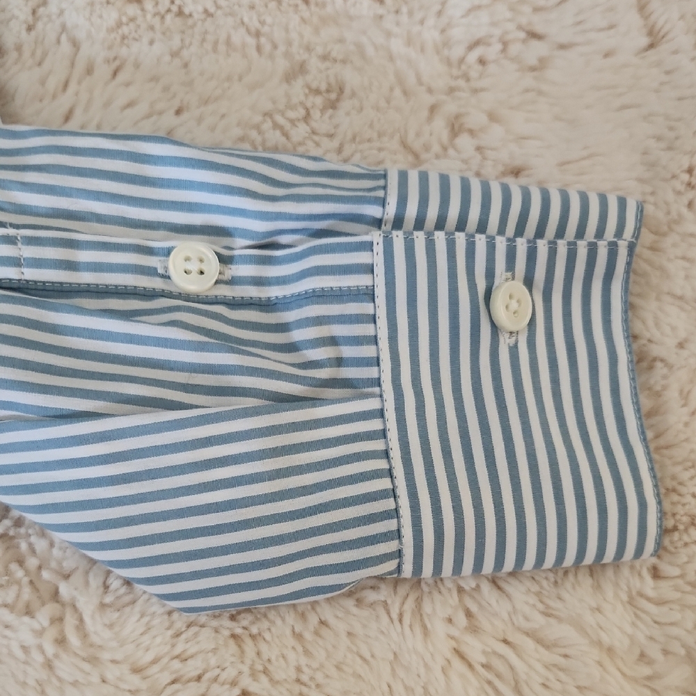 Jonathan Simkhai Striped Off-Shoulder Blouse - Picture 6 of 8